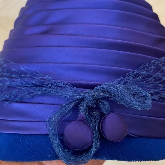 Vintage Aldens Satin Turban Fascinator Hat main image 8
